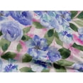 thumbnail image 4 of oneOone Rayon Lavender Blue Fabric Rose Buds Floral Quilting Supplies Print Sewing Fabric By The Yard 56 Inch Wide, 4 of 6