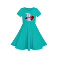 thumbnail image 1 of Robe Fille Éléphant Vert Dumbo Brodé Manches Courtes 7 Ans, 1 of 6