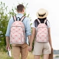 thumbnail image 4 of Easygdp Rabbit And Cherry Mochila de Lona Resistente para Laptop, Compatible con Laptops de 15 a 17 pulgadas, Ideal para Escuela, Trabajo y Viajes-Small, 4 of 5