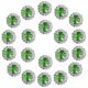 thumbnail image 2 of 20PCS Flatback Round Rhinestones DIY Craft Crystals Table Scatters for Jewelry Making Wedding Bridal Shower Decoration (Green), 2 of 3