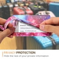 thumbnail image 5 of Epicgadget (2 Pack) Luggage Tag, Travel PU Leather Tag Address Label Holder with Privacy Cover Suitcase Identifier for Cruise, Airplane, and Traveling (Galaxy), 5 of 5