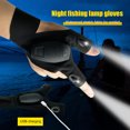 thumbnail image 4 of Guantes De Pesca Guantes de pesca LED de medio dedo Guantes de senderismo para acampar al aire libre (mano derecha) Likrtyny Para Estrenar, 4 of 5