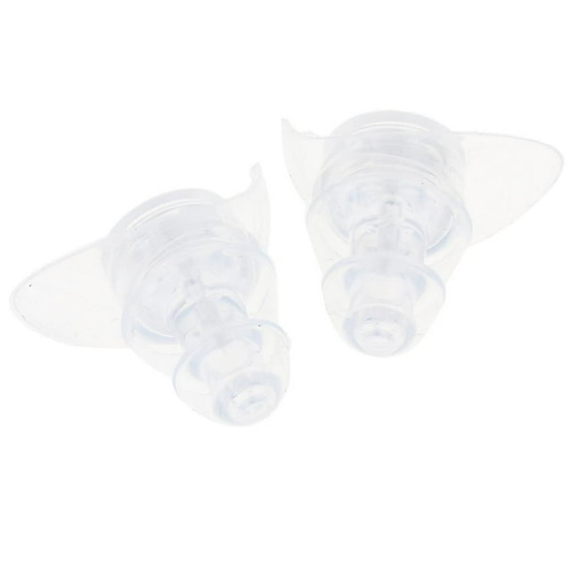 1 par de tapones para los oídos de silicona portátiles, protector de oídos reductor de ruido para viajes Claro Yuyangstore Tapones para oídos de silicona Reutilizables