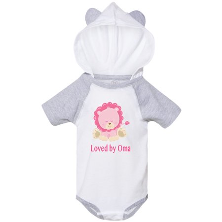 

Inktastic Loved by Oma Gift Baby Girl Bodysuit