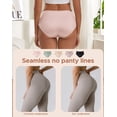 thumbnail image 4 of INNERSY Seamless Silky Underwear for Women No Show Hipster Panties 3 Pack(2XL,Soft Trio), 4 of 9
