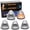 Clear Lens with Amber LED Lights, variant on Semi-Clear Lens Xenon White Full LED Cab Roof Marker Lamps Replacement For Ford 1999-2016 F250 F350 F450, Also Universal Fit For Other Trucks