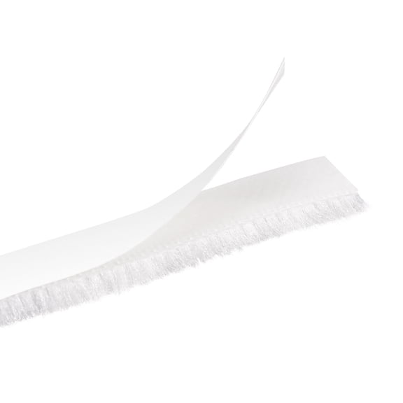 Uxcell 2 Pack Weather Stripping Brush, 39ft L x 0.35" W x 0.2" H Self-Adhesive Seal Weatherstrip Sweep Brush White for Door Window