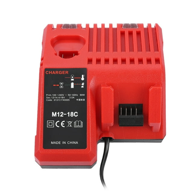 Cargador de batería V, Cargador de batería de litio de 12 V-18 V Cargador de batería Cargador de batería de litio Probado y confiable
