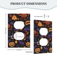 thumbnail image 5 of ZICANCN Outlet Covers Wall Plate, Purple Orange Leaf Pumpkin Light Switch Cover Decorative, Duplex Toggle Combo 1-Gang, 5 of 9