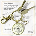 thumbnail image 5 of Best Gutsy Goodness Bronze Keychain Luckiest Has the Same Seasons of Life Quote Keepsake Jewelry, 5 of 8