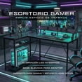 thumbnail image 2 of Escritorio Gamer INSTIGO Z505 con RGB  y enchufe, 2 of 6