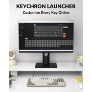 Keychron C1 Pro 8K QMK Wired RGB Hot Swappable Custom Mechanical Keyboard TKL, Red Switch