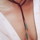 thumbnail image 4 of Collar de mujer, gargantilla larga vintage con colgante de turquesa, collar de rock sexy para mujer, 4 of 5