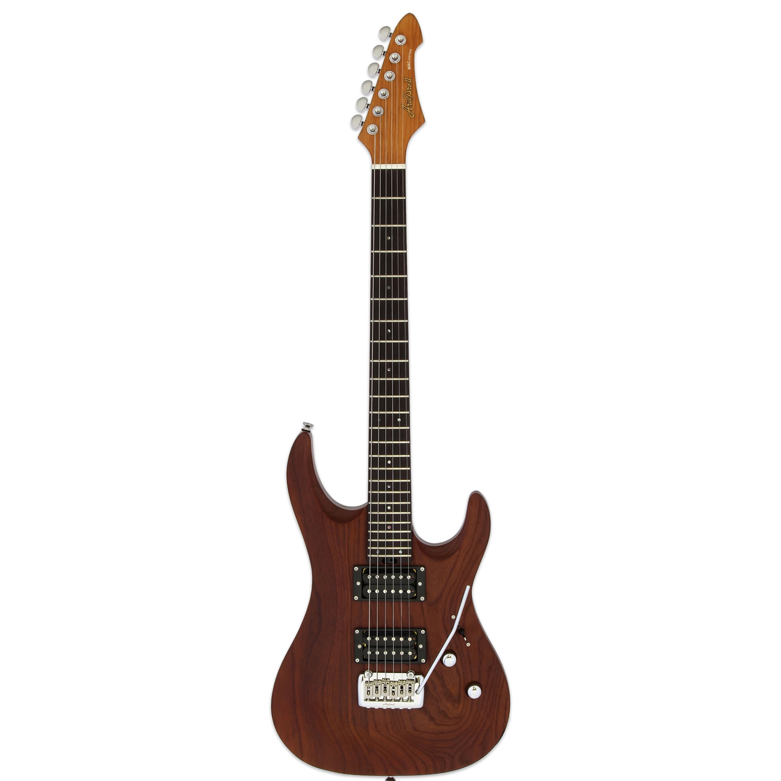 Aria Pro II Mac Deluxe Electric Guitar - MAC-DLX-STBK, Stained Black -  Walmart.com