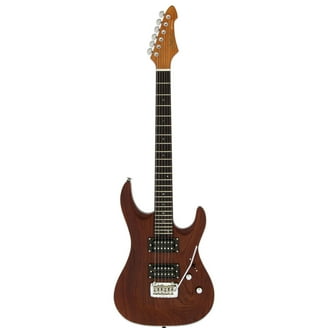 Ariapro2 mac series ギター Aria Pro II Mac Deluxe Electric Guitar - MAC-DLX-STBK, Stained