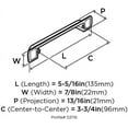 thumbnail image 2 of Amerock Bp53716-10Pack Rochdale 3-3/4" Center To Center Cup Cabinet Pull - Bronze, 2 of 7