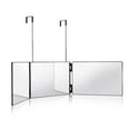thumbnail image 1 of LED Lighted Tri-Fold Makeup Mirror with Adjustable Hanging Design - 3-Way Viewing Angles, Foldable for Travel & Storage, Bright Illumination for Professional Makeup Application - White, HotSelling, 1 of 5
