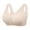 Beige, variant on Summer Thin Seamless Bra Middle-Aged Women Plus Size Front Closure Wireless Comfort Bras Full Support Sleep Bralette(Color:Pink,Size:XX-Large) (Pink, XXL)
