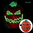 thumbnail image 1 of Máscara de cabeza de calabaza de terror de Halloween para mujeres y hombres, máscara de cara completa para fiesta de disfraces, accesorios de Cosplay divertidos, suministros de Rave, 1 of 5
