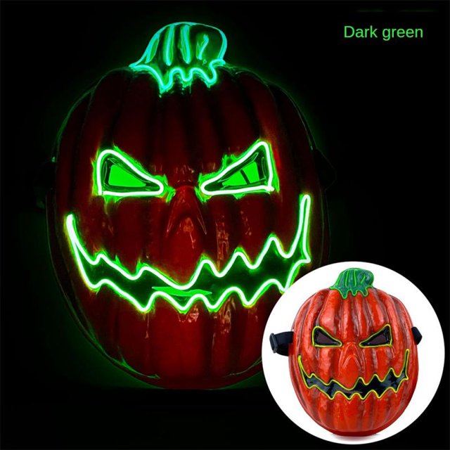 Máscara de cabeza de calabaza de terror de Halloween para mujeres y hombres, máscara de cara completa para fiesta de disfraces, accesorios de Cosplay divertidos, suministros de Rave