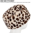 thumbnail image 6 of Spencer Women Thick Fluffy Russian Cap Faux Fur Hat Winter Warm Ski Hat Outdoor Plush Hats "Brown", 6 of 8