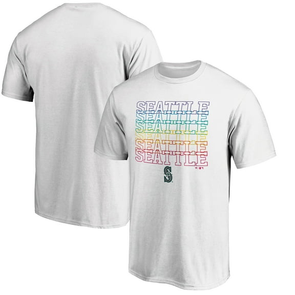 Men's White Seattle Mariners City Pride T-Shirt