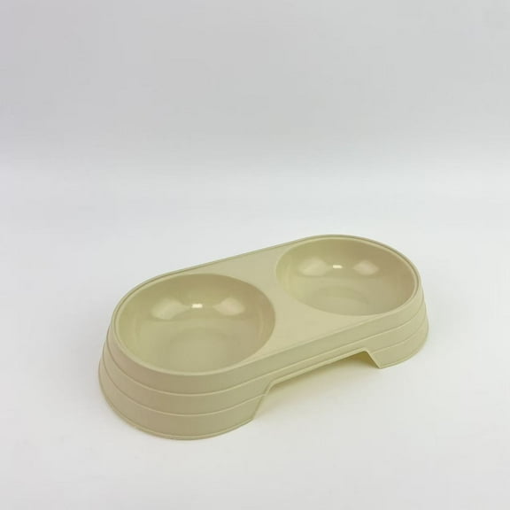 Qryztek Pet feeding and drinking bowls,Plastic Pet Bowls Dog Supply Food Feeding Bowl Cat Water Dish Feeder