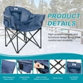 thumbnail image 3 of Slsy Heated Camping Chair,  Oversized Heated Chairs Outdoor Sports, Folding Chair for Patio Outdoor Travel Wide&Thick Padding, 3 of 7