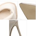 thumbnail image 6 of OAVQHLG3B Women's Nightclub Rhinestone High Heel Side Zipper Nude Boots Ankle Boots, 6 of 6
