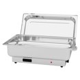 thumbnail image 1 of 9QT Commercial Electric Chafing Dish Buffet Set, 400W Stainless Steel Food Warmer with a Full-Size Pan Digital Temp Display & Rotary Knob Control, for Catering, Party, Home Serving, 1 of 7