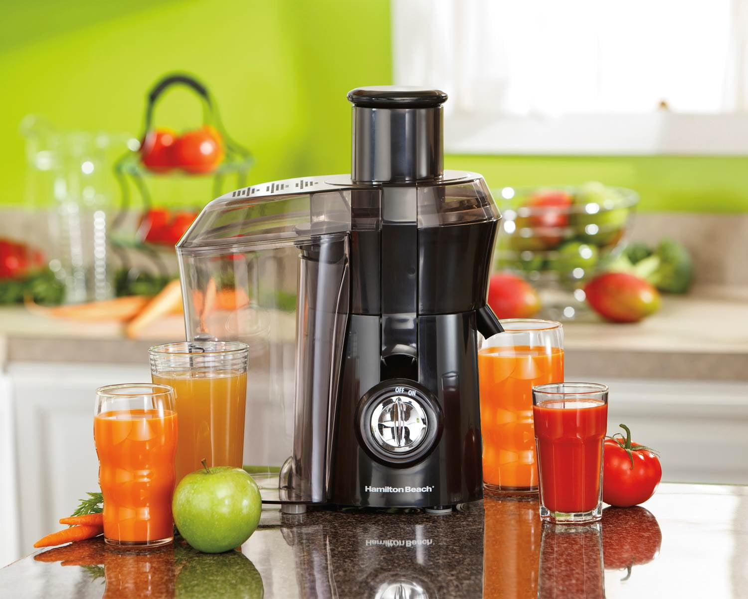 Bogner - 3 in 1 Multifunctional Juice Extractor, Blender and Seed Grind.  Juicer Machine for Vegetables and Fruits. Easy clean, BPA Free, 800W Motor