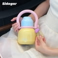 thumbnail image 3 of Sidagar 22 oz Yellow Stainless Steel Insulated Water Bottle with Straw and Handle, 3 of 8