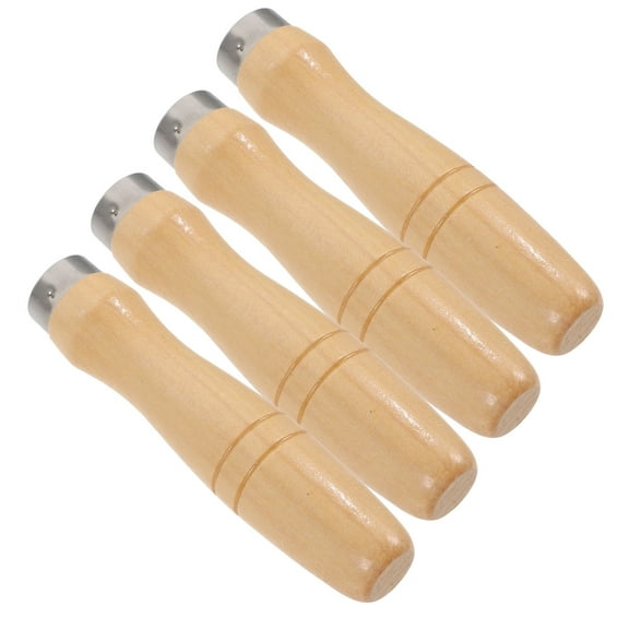 WHAMVOX  4 Pcs Woodworking Tools Wooden Handle File Portable Square