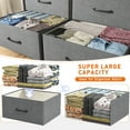 thumbnail image 7 of EnHomee Dresser for Bedroom with 11 Drawers Dressers Black Dresser & Chests of Drawers,Long Dresser TV Stand with Shelf,39.4" H Dresser with Sturdy Metal Frame & Wood Top,Fabric Dresser,Gray, 7 of 7
