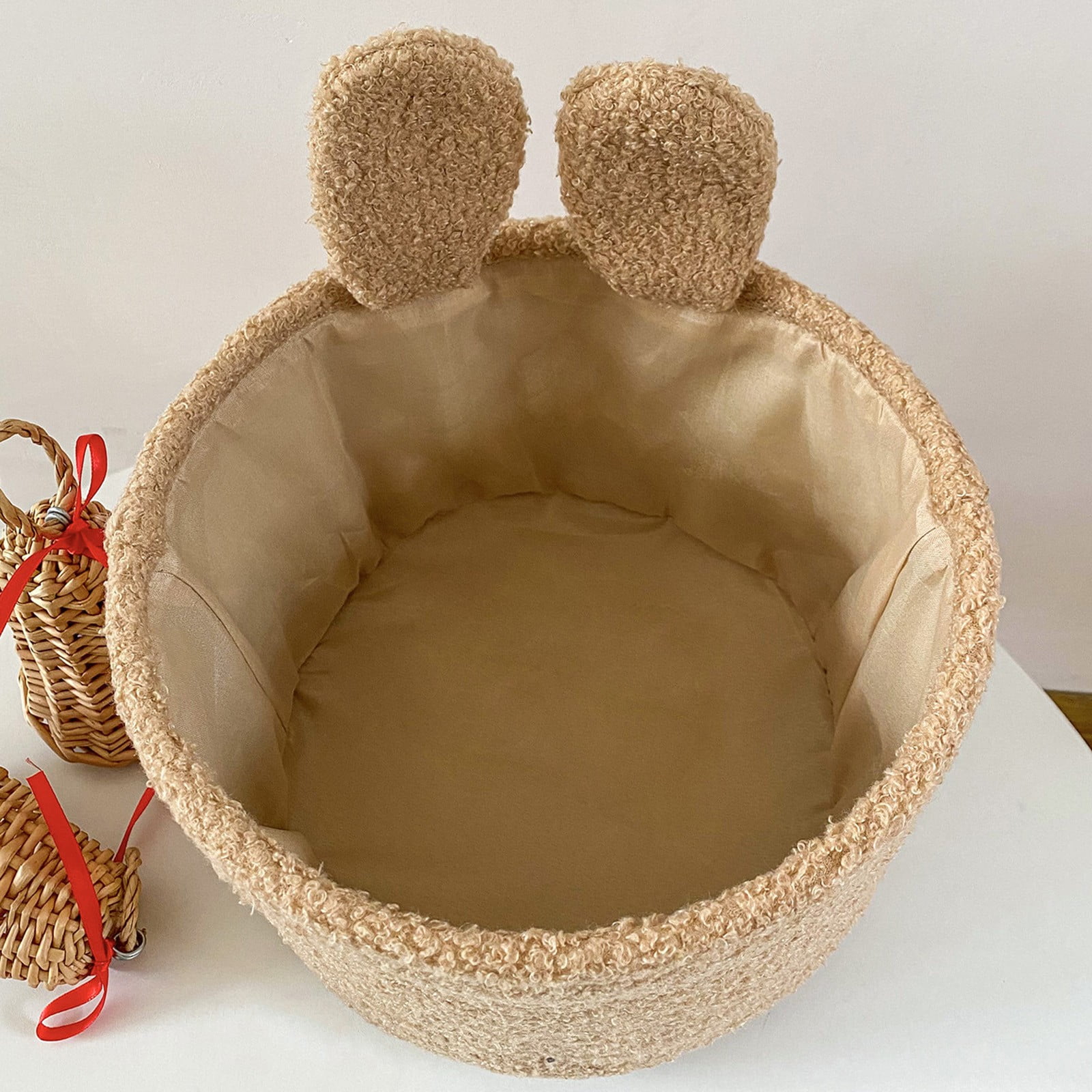 Easter Decor Happy Easter Bunny Long Ears Bags Easter Basket Buckets Easter Bags Children Gift Storage