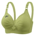 thumbnail image 2 of Sriper Women's Underwear and Bras Pack,Wireless Front Closure Bralette for Older ,Cute Sports Bras Cheap,Supportive Tank Tops Plus Size Brasieres Para Mujer Sin Varilla,Green M, 2 of 4