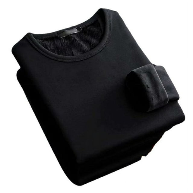 Ropa interior térmica acolchada de terciopelo de invierno, ropa de otoño para hombres, los jóvenes pueden usar una camiseta de una pieza