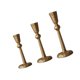 thumbnail image 5 of Candelabros de pilar de 3 piezas Soledad para decoración del hogar eventos especiales bodas Oro, 5 of 9
