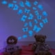thumbnail image 1 of Pegatinas de pared luminosas con forma de mariposa azul creativas para decoración de dormitorio infantil, pegatinas de pared luminosas impermeables y extraíbles, 1 of 5