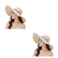 thumbnail image 1 of Sonducket Gorra de playa suave y transpirable con protección UV - Manténgase protegido bajo el sol Sombrero de paja para la playa Sombrero de Type2 NO2, 1 of 6
