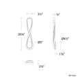 thumbnail image 3 of WAC Lighting Marise 5" 1-Light LED 3000K Aluminum Wall Sconce in Black, 3 of 5