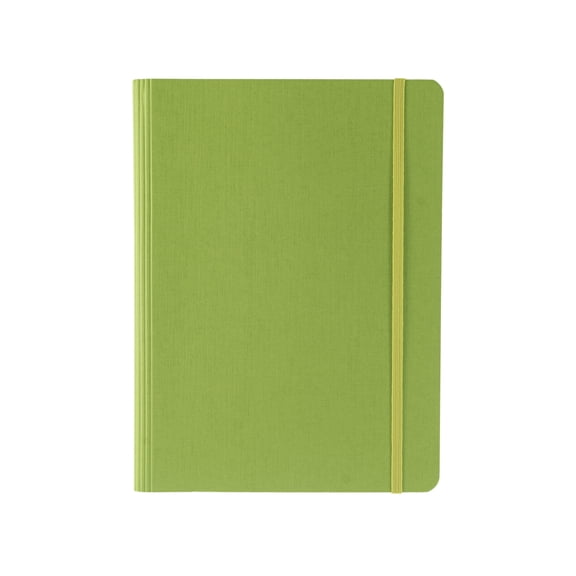 Fabriano Ecoqua Plus Hidden Spiral-Bound Notebook, 5.8" x 8.3", A5, Lined, Lime