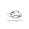 thumbnail image 4 of 14K White Gold Ring Band Fashion Open Back Polished 4-Bar, Size 5, 4 of 4