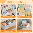 thumbnail image 5 of Kids Bookshelf and Toy Storage, Book Shelf for Kids Rooms BECOKOME 4 Tier Toddler Bookshelf Baby Bookcase for Nursery Montessori Toy Organizer, White, 5 of 7