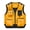 Gold, variant on Men Utility Fishing Vest Lightweight Outdoor Zip Up Travel Work Cargo Jacket with Multi Pockets Mesh Breathable