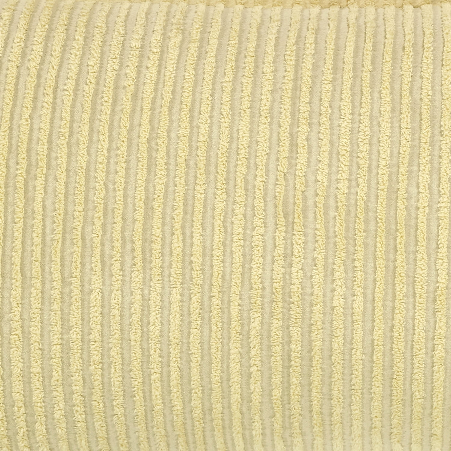 Better Trends Jullian King Bedspread in Bold Stripes Design, 100% Cotton, Yellow