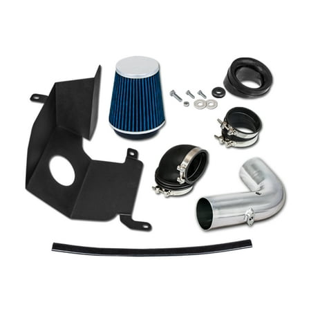 RL Concepts Blue Heat Shield Cold Air Intake Kit + Filter 04-05 Chevrolet Silverado GMC Sierra 2500HD/3500 6.6L V8 Duramax LLY Engine