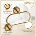 thumbnail image 3 of 4 Pcs Antique Brass Gold Bathroom Accessories Set Wall-Mounted Towel Rack & Towel Ring & Toilet Paper Holder & Robe Hook Vintage Bath Hardware Fixture, 3 of 6