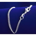 thumbnail image 4 of 1PCS 16-30inch 925 Silver Flat Curb Chain Necklace Accessory Jewelry Necklace, 4 of 4
