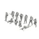 thumbnail image 1 of 11 figuras en miniatura, figuras de personas en miniatura, accesorios para casa de muñecas sin pintar 5 centímetros, 1 of 9